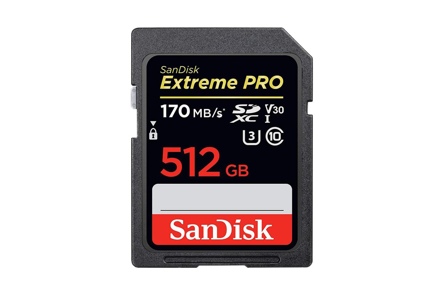 SDXCカード512GB UHS1 V30(SanDisk)