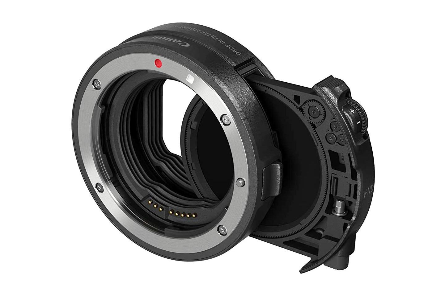 Canon EF-EOS R変換アダプタ ドロップインバリアブルNDフィルター付き